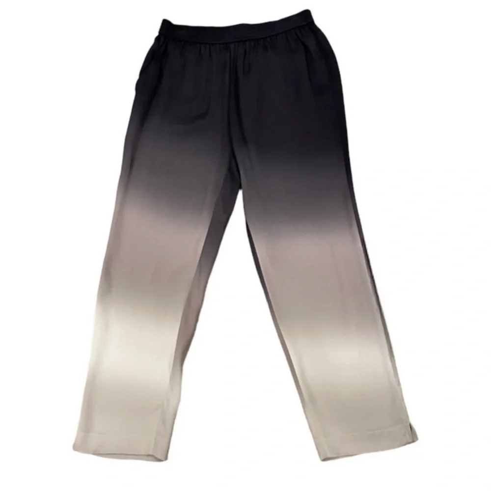 Kobi Halperin Jordi Ombre Silky Straight Leg Cropped Pull On Dress Pant Trouser - Picture 8 of 9